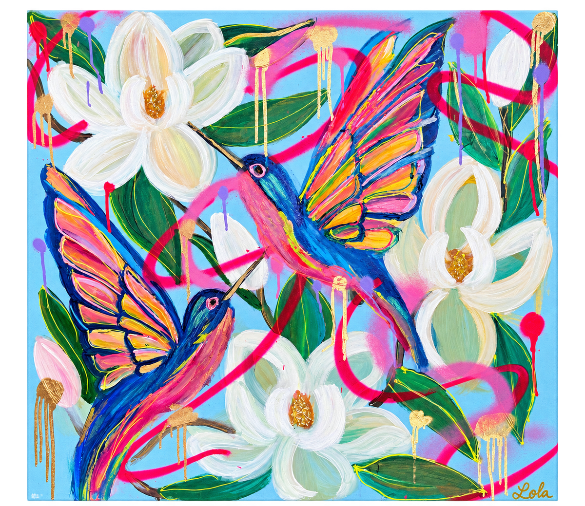 The Painted Garden | Colorful Southern Bird & Floral Art
