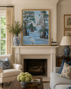 egret-bayou-louisiana-cypress-painting
