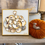 Louisiana Oyster Painting | Textured Southern Coastal Mini Art