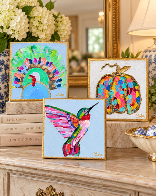 Colorful Turkey Painting | Original Southern Wildlife Fall Art