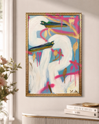 Gilded Egrets - Contemporary Colorful Southern Art