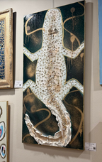 Gilded Gator - Emerald Abstract