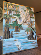 Bayou Flight - Louisiana Bayou Bird Painting