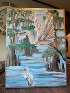 Bayou Flight - Louisiana Bayou Bird Painting