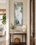 Pastel Marsh | Original Louisiana Egret Bayou Painting