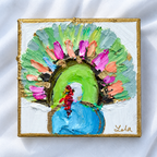 Colorful Turkey Painting | Original Southern Wildlife Fall Art